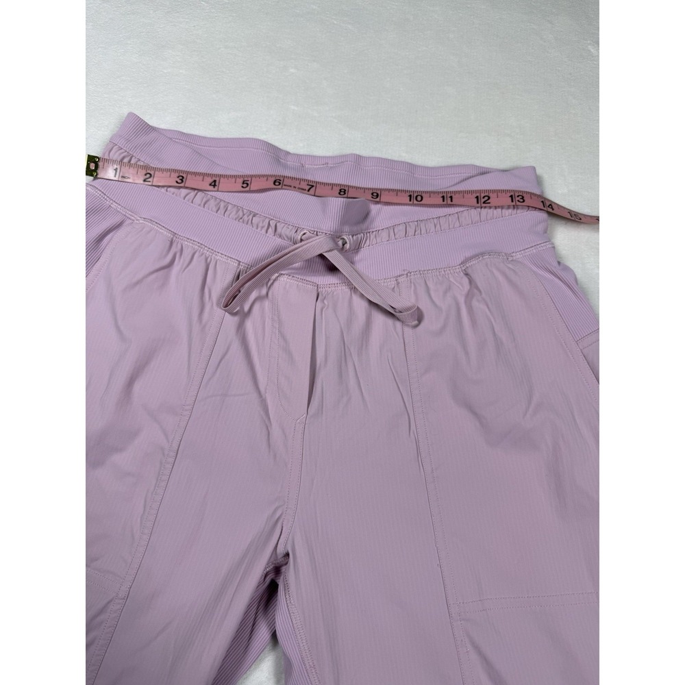 Lululemon Dance Studio Mid Rise Cropped Pant Pink Peony Size 6 Ruched Hem - Picture 3 of 8